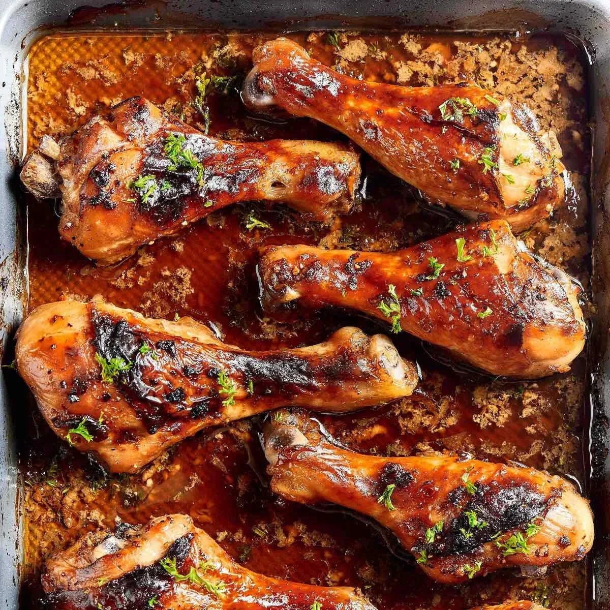 Sticky BBQ drumsticks with Kyles signature blend of spices & rubs.